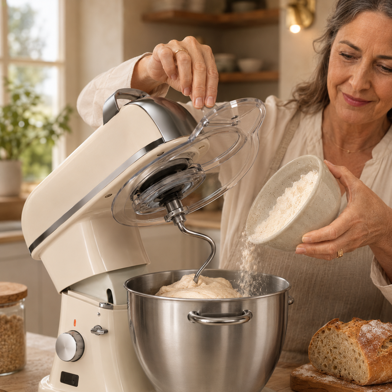 Coperchio anti-schizzi Planetaria PRO con apertura ingredienti