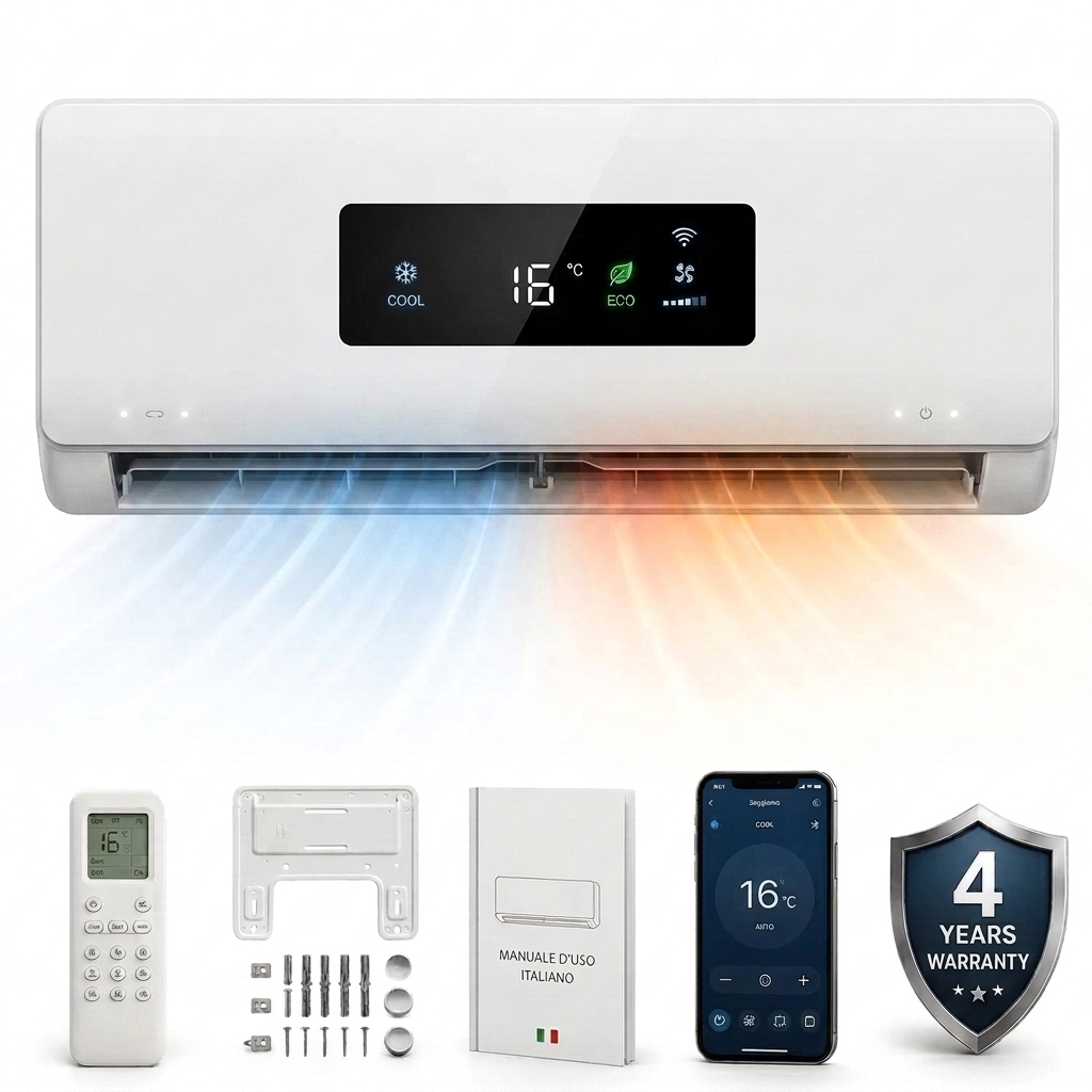 Wallconvector Pro 4-in-1 - climatizzatore da parete senza unità esterna