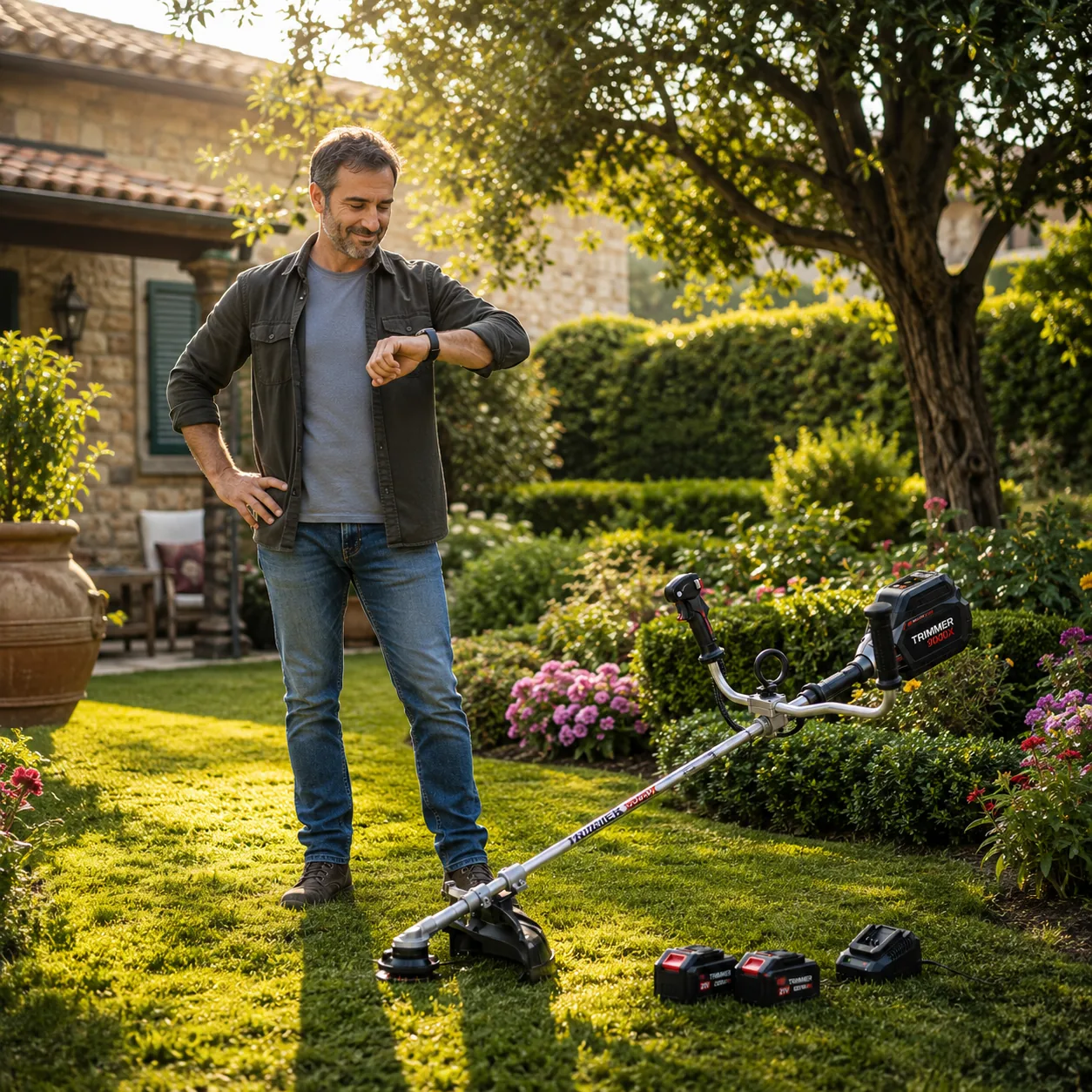 Giardino curato più velocemente
